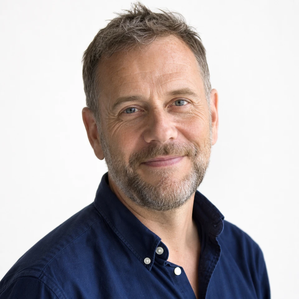 Porträtt av Nils Rehnberg.